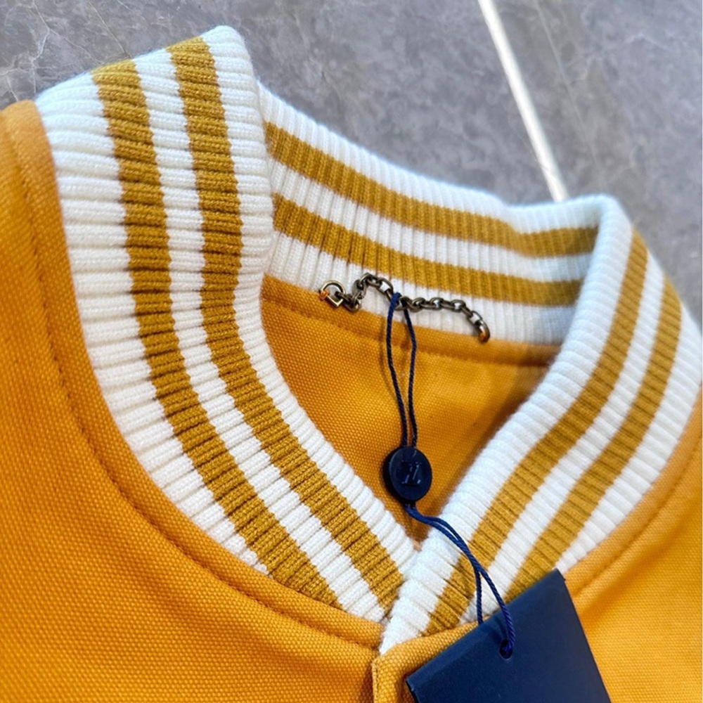 Louis Vuitton Yellow West Leather Sleeve Jacket - Picture 7 of 12